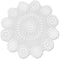 Hetao 100% Cotton Handmade Crochet Round Tablecloth Doilies Lace Table Covers,White, 35 Inch