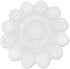 Hetao 100% Cotton Handmade Crochet Round Tablecloth Doilies Lace Table Covers,White, 35 Inch