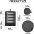5 Herb Drying Rack Hanging Mesh, Medium Layer Plant Drying Rack with Door Type Zipper & Closed Storage Compartment