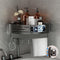 Voldra Corner Shower Caddy Suction Cup, 1 Pack Corner Shower Shelves No