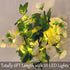 20 6FT Fielegen LED Rose Flower String Lights with Timer, Artificial Flower Garland with Lights Hanging Floral Garland