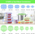 Silicone Stretch Lids, 12 Pcs BPA-free Silicone Bowl Covers, Reusable for Cups, Bowls, Flexible Fit 2.8” - 8.2”, Green