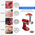 X Home Meat Grinder Attachment for KitchenAid Stand Mixer, Includes Sausage Stuffers, Grinding Plates, Grinding Blades