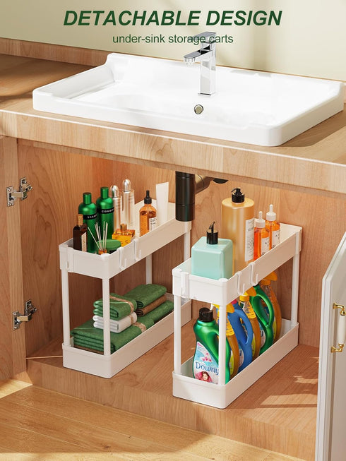 5.1" 4 LEHOM Slim Storage Cart - Tiers Bathroom Organizer Mobile Shelving Unit Storage Rolling Utility Cart Slide Out