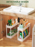 5.1" 4 LEHOM Slim Storage Cart - Tiers Bathroom Organizer Mobile Shelving Unit Storage Rolling Utility Cart Slide Out