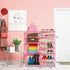 7-Tier 24 -30 Closet LNYZQUS Large Pink Shoe Rack, Pairs Tall Shoe Organizer Shelf, Kids Boots Stand Organizer