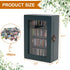 CLVTREBETO 100pcs Anxiety Mini Bookshelf Ornament with Mini Books | Miniature Bookshelf Decor |Shake Away Your Anxiety