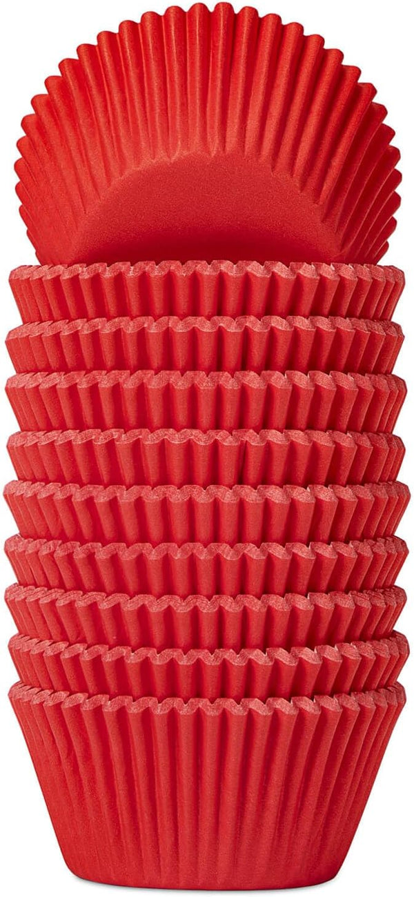 Standard Red Baking Cups, Pack of 200 Cupcake Liners Paper