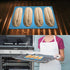 CANIPHA 2 Pack Hot Dog Bun Pan, Silicone Nonstick & Heat Proof Baking Molds for Homemade Hotdog Rolls