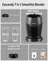 Real 900 Watts Smoothie Blender for Shakes and Smoothies, 7 in 1 Set Personal Blender, Germany 3D Stainless Steel 6-Leaves Blades Smoothie Maker with 2 Pieces 24 OZ Tritan Sport Cups by Eascandy