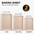 HONGBAKE Nonstick Cookie Sheets Set, Baking Sheet with Wider Grips, 3 Pack Half/Jelly Roll/Quarter Baking Tray,