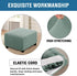 Square Jacquard Ottoman Covers Ottoman Slipcovers Folding Storage Stool Protector Elastic Bottom Stretch High Spandex