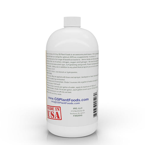 (1 Growers Honey Plant Based Liquid Fertilizer - Organic Plant Food for Huge Vegetative Growth Quart) - Liquid