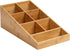 Mind Reader Cup and Condiment Station, Countertop Organizer, Coffee Bar, Rayon from Bamboo, Brown