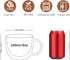 CNGLASS Double Wall Glass Cappuccino Mugs, 8.1oz, Clear Insulated Coffee Mug with Handle, Set of 2