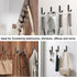 20 PCS Adhesive Towel Hooks, Stainless Steel Self Adhesive Wall Hooks, Heavy Duty Waterproof Rustproof for Bathroom,