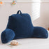 A Nice Night Reading Pillow Bed Wedge Large Adult Children Backrest with Arms Back Support for Sitting Up in Bed/Couch