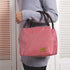2PCS Reusable Lunch Tote Bags, Portable Insulated Lunch Cooler Bag for Picnic Office Beach (Green+Red)