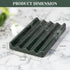2PCS Koville Indian Natural Green Marble Soap Dish for Shower, Stone Soap Tray for Bathroom, Marble Bar Soap Holder