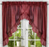 Ellis Curtain Stacey Sheer Tailored Tier Pair Curtains, 56-by-30 Inch, Merlot, 56x30