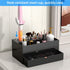 NIUBEE Hair Tool Organizer, Black Acrylic Hair Dryer and Styling Organizer with Drawer for Bathroom Countertop
