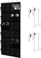 HOME GENIE Over The Door Shoe Organizer, 24 Breathable Mesh Pockets, Closet Rack Storage Holder