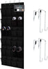 HOME GENIE Over The Door Shoe Organizer, 24 Breathable Mesh Pockets, Closet Rack Storage Holder