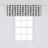 Lunarable Mid Century Modern Window Valance - Repeating Pattern with Various Motifs on Coffee Cups Print - Curtain