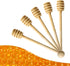 4PCS 6.3 Inches Honey Mixing Stirrer, Wooden Honey Dipper, Smooth Honey Comb Stick, Honey Spoon Collecting Dispensing