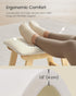 9.8 15.4 11.8 Inches, Summer ULSF052LF02 SONGMICS Foot Stool Ottoman, Padded Foot Rest Under Desk with Solid Wood