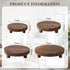 4 5/6/7/8 Inch(Brown) Geetery Pcs Wooden Risers for Display Wood Pedestal Stand Mini Tray Stand Round Wooden Pedestal