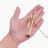 LQDSHGLK 4.72" (4.72" Brass String Miniature Trumpet Hanging Ornament Mini Musical Instrument Trumpet Replica Christmas