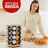 16 5-Year Countertop Orii Jar Rotating Bamboo Spice Rack with Spices Included & Spice Refill Program Compact Spice Rack