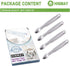 Mini Serving Tongs Set of 4, 5-Inch Stainless Steel Small Appetizer Tongs