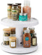 YouCopia Crazy Susan Two-Tier Turntable, Height-Adjustable Lazy Susan Organizer for Kitchen Cabinet & Pantry