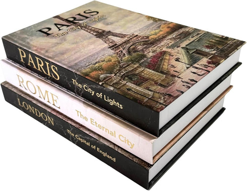 claubur Decorative Books for Home Decor, Beautiful Set of 3. Decorative Boxes, not