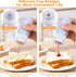 4Pcs 2 Oz Condiment Squeeze Bottles for Sauces, Leakproof Salad Dressing Container to Go, Small Silicone Squeeze