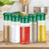 Supkiir 50Pcs 3.3 oz/100ml Plastic Spice Jars, Spice Containers with Shaker Lids Bottles Seasoning Shaker Jars