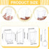 300 Pack 3oz 5oz Events(3 Funtery Mini Dessert Cups with Spoons - Reusable Clear Plastic Yogurt Parfait & Appetizer