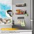 6 Pack Minicloss Magnetic Spice Rack for Refrigerator - Magnetic Spice Rack with Magnetic Basket & Paper Towel Holder