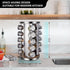 dasaka Jars(20Pcs), Countertop, Rotating Spice Rack Organizer with Seasoning Organizer for Cabinet, Kitchen Spice Racks