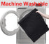 Black Bathroom Rugs Non-Slip Chenille Mat Set 3 Pieces Ultra Soft Absorbent Bath Carpet
