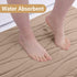 Buganda Memory Foam Bathroom Rug Mat, 30x20, Extra Soft Non-Slip Bath Mats for Tub and Shower, Camel