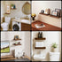 12x7x1.5 Set 2) Floating Shelves for Wall, Bathroom Shelves Over Toilet, Wall Shelves & Book Shelf, Hanging Shelf