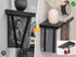 Set 2, Tohiasen Floating Book Shelves for Wall Mounted of Wood Hanging Bookshelf, Book Display Shelf for Wall, Unique