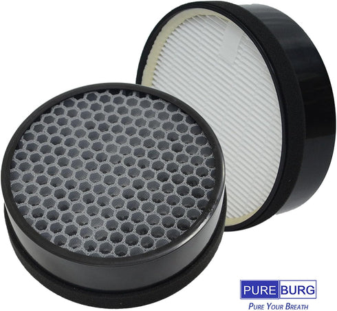 PUREBURG Replacement Filter - Compatible with GENIANI G-2000-FL & TCL CISNO iHome KJ65F-A1 KJ65F-A2, 2-Pack H13 HEPA