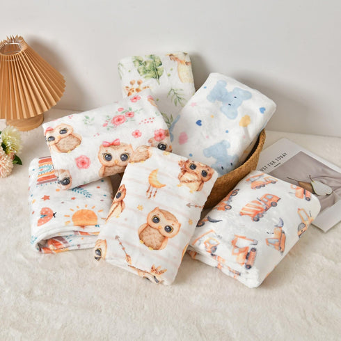 BEDBLK 40'' 30'') Baby Blanket for Boys Girls Newborn Super Soft Fleece Flannel Blanket Lightweight Receiving Blankets