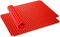 Silicone Pyramid Pan, 16 x 11 inches Large Red Baking Mat, Cooking Pan Oven Tray, 2 Pack