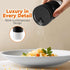 HOME EC Original Salt and Pepper Shakers Set, Black Salt Shaker and Pepper Shaker with Adjustable Pour Holes, Farmhouse