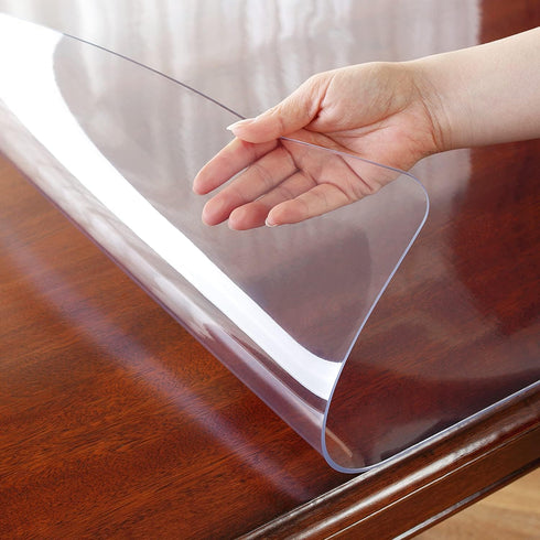 OstepDecor Clear Desk Protector, 16 x 24 Inch Waterproof Plastic Pad for Writing Desk and Countertop